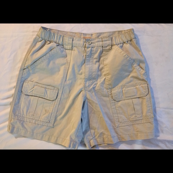 savane men's comfort hiking cargo shorts